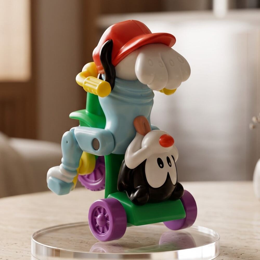 1993 McDonalds Happy Meal Toy Vintage Animaniacs TV Show Wakko On Tricycle